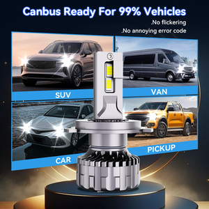 Phares <span class=keywords><strong>LED</strong></span> en alliage d'aluminium super lumineux <span class=keywords><strong>200W</strong></span> <span class=keywords><strong>30000Lm</strong></span> 6500K Canbus HB3 HB4 9005 9006 H1 H4 <span class=keywords><strong>H7</strong></span> 9005 9006 H11 pour ampoule <span class=keywords><strong>LED</strong></span> de voiture - Product Image 3