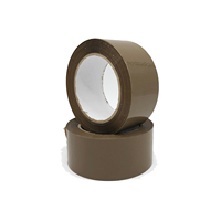 Ruban adhésif d'emballage simple face en BOPP acrylique haute résistance pour haute température, marron, 2.0MIL X 48MM X 55Yards, étanche pour scellage de cartons