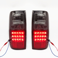 Nouveau projecteur LED pour feux arrière de Land Cruiser LC80 FJ80 90-02, boîtier noir, lentille transparente, ensemble gauche/droite, 6000 lumens