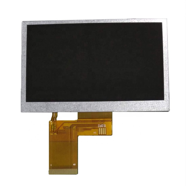 RGB-40PIN Interface 4.3 Inch TFT LCD Display with 480x272 Resolution IPS Viewing Direction ST7283 Driver IC 3.3V Factory CTP/RTP