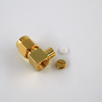 Cable RG402 de .141, Antena de 50 ohmios, Conector Coaxial RF Impermeable con Conector SMA Macho en Ángulo Recto