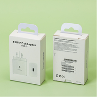 Chargeur OEM ODM d'usine PPS 45W avec câble rapide 5A 100W, adaptateur secteur simple Type C pour Samsung S25 S24 S23 Galaxy