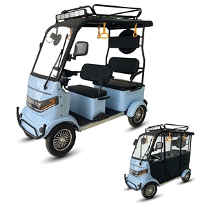 Quadricycle électrique Holladay 1000w, <span class=keywords><strong>4</strong></span> places, vélo électrique de tourisme, scooter à <span class=keywords><strong>4</strong></span> roues avec toit et rideaux de pluie - Product Image 2