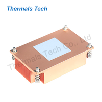 Refroidisseur de CPU 1U dissipateur de chaleur en cuivre avec ventilateur de refroidissement passif
