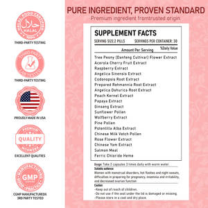 مكمل غذائي عشبي لتدفئة الرحم وتغذية المبيض، حبوب مستخلص الأعشاب الطبيعية، مكمل غذائي للصحة الأنثوية - Product Image 6