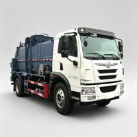 Camion de collecte de déchets de restauration AOMAN, anti-fuite, anti-odeur, avec compacteur 6x4, châssis moyen, pour transport de déchets de cuisine