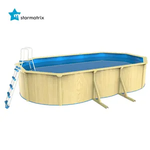 Starmatrix SP493612B/BW piscine hors sol moderne extérieure piscine hors sol haute bricolage mur en acier kit de piscine hors sol