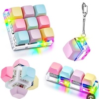 Porte-clés LED Leycap personnalisable avec interrupteurs de clavier mécanique DIY, testeur de touches tactiles et de capuchons de touches