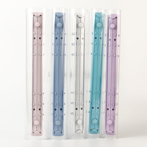 Ins phong cách dễ thương đơn giản <span class=keywords><strong>Internet</strong></span> người nổi tiếng A6 máy tính xách tay PVC tay sổ cái trường hợp trong suốt mềm da Loose-Leaf A5 nộp hồ sơ sản phẩm - Product Image 4