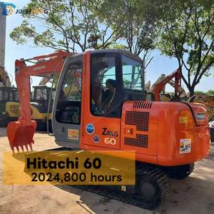 Оригинальный японский высококачественный подержанный гусеничный экскаватор <span class=keywords><strong>Hitachi</strong></span> <span class=keywords><strong>EX60</strong></span> грузоподъемностью 6 тонн с двигателем Isuzu по низкой цене для продажи - Product Image 1