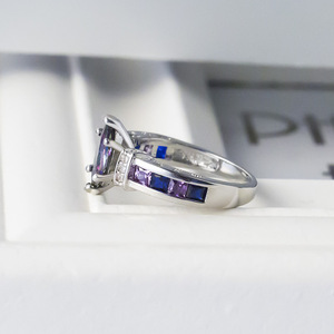 Anello dal Design Ovale Colorato, Anello Classico da Dito per Donne - Product Image 4