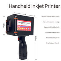Impresora de Inyección de Tinta Portátil de Alta Calidad de 50.8mm, Máquina de Codificación para Huevos, Textiles, Fecha/Lote, Logotipo, Plástico/Madera/Cartones