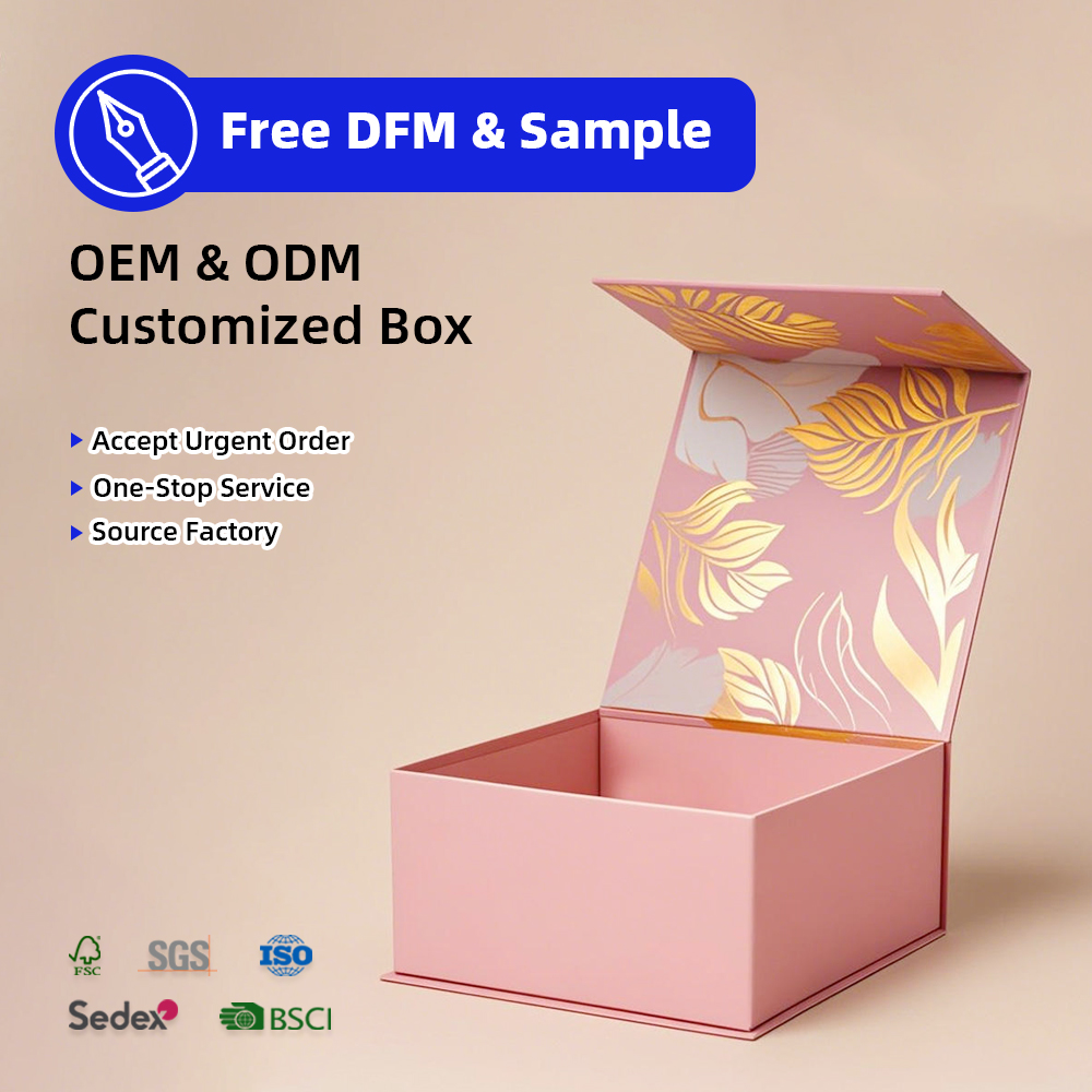 Custom Logo Printed Foldable Corrugated Notebook Box Glossy Matt Lamination With Embossing Two Tuck End