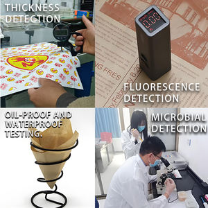 Papier d'emballage alimentaire en papier ciré blanc personnalisé en flexographie pour le pain, le papier à sandwich, l'emballage alimentaire - Product Image 5