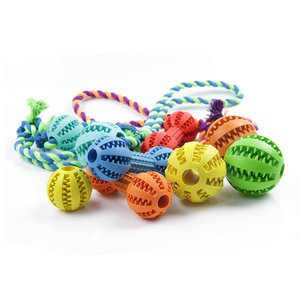 Rubber <span class=keywords><strong>Dog</strong></span> Chew Toys Gebitsreiniging Lekkage Voedsel Hond Speelgoed Kauwen Training Bal Voor Hond - Product Image 2