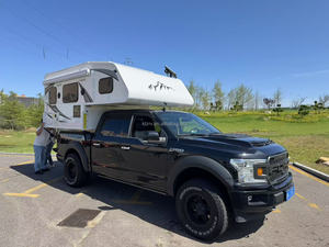 Slide-in 4x4 4 người Pick-up xe tải Cắm trại Có thể gập lại mái Trọng lượng nhẹ overland Trailer trên mái hiên lều ngoài trời cắm trại du lịch - Product Image 4
