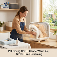 Séchoir pour animaux de compagnie, souffleur de poils pour chiens et chats, silencieux, à faible bruit, température réglable, séchoir de toilettage à domicile, circulation d'air frais