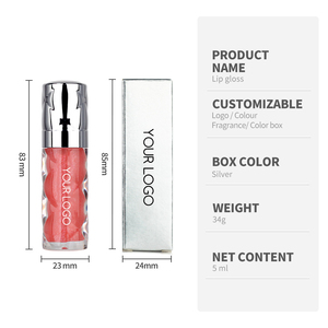 Brillo Labial Personalizado <span class=keywords><strong>de</strong></span> Alta Pigmentación, 18 Colores, Hidratante y Brillante, Apto para Todos los Tonos <span class=keywords><strong>de</strong></span> Piel - Product Image 5