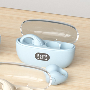 SIBYL 2024 earbud nirkabel Model pribadi, earphone klip OEM nyaman tahan air V 5.4 konduksi tulang Model pribadi - Product Image 3