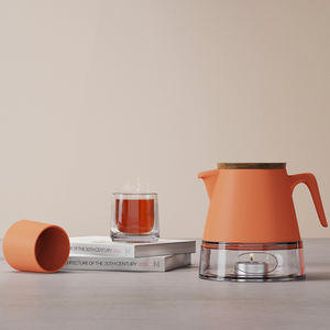 DHPO Infuseur Extra-fin Service à thé <span class=keywords><strong>Tasse</strong></span> en céramique et théière en acier inoxydable avec théière en céramique pour thé en vrac - Product Image 2