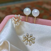 Boucles d'oreilles minimalistes à perle unique grande et fixe, clous d'oreilles ronds en perle pour femme, bijoux pour le bureau, les rendez-vous et les fêtes, commande en gros