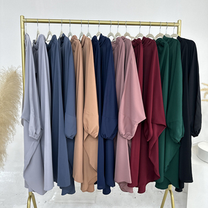Set da Preghiera Nida a 2 Pezzi con Cappuccio e Gonna, Abbigliamento Islamico Modesto Turco Saudita per Eid Ramadan, Jilbab all'Ingrosso Dubai - Product Image 2