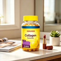 Gummies au collagène aromatisées au citron, marque privée OEM/ODM : Compléments vitaminiques pour adultes, Gummies beauté, Vente directe usine