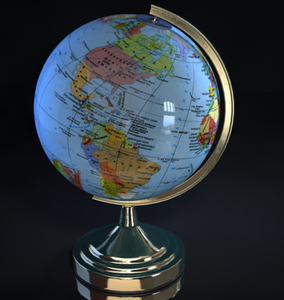 Tùy chỉnh thế giới toàn cầu vật liệu khác nhau và bản đồ màu cho các bài học Địa Lý - Product Image 1