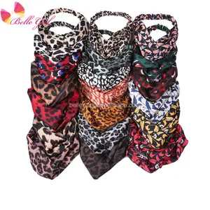 BELLE WORLD Korean designer new trend hot selling head band for make up women girls high end colorful elastic leopard headband