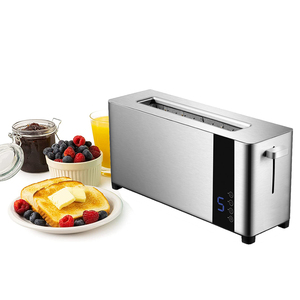 <span class=keywords><strong>Tostadora</strong></span> Eléctrica Inteligente <span class=keywords><strong>de</strong></span> Acero Inoxidable con Bandeja Recolectora <span class=keywords><strong>de</strong></span> Migas Extraíble, 2 Rebanadas, Ranura Larga, Digital - Product Image 1