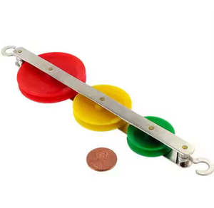 Gelsonlab HSPD-035C Haute qualité Petit Plastique Triple <span class=keywords><strong>Tandem</strong></span> <span class=keywords><strong>Poulie</strong></span> pour d'expérimentation Physique - Product Image 3