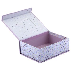 Custom <b>Paper</b> Cardboard Photo <b>Storage</b> <b>Boxes</b> Baby Shoe Packaging Box with PVC clear Window - Product Image 2