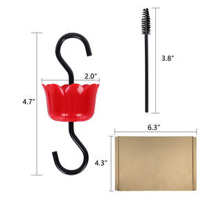 Fossato formica per colibrì mangiatoia rosso colibrì accessori accessori ganci con 4 spazzole pulite, confezione da 4 - Product Image 5