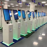 Imprimante de carte d'embarquement au sol avec option Scanner intégré Kiosque d'enregistrement en libre-service pour l'air