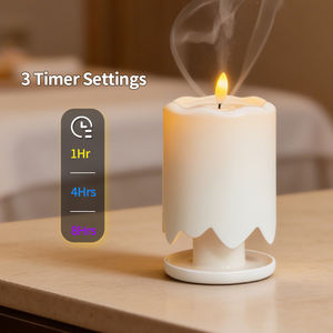 เครื่องกระจายกลิ่นหอมรุ่นใหม่ ดีไซน์ทันสมัย ไม่ใช้น้ำ ใช้กับน้ำมันหอมระเหย แบบเนบิวไลเซอร์ รูปลักษณ์สวยงาม พร้อมเทียนหอม - Product Image 2