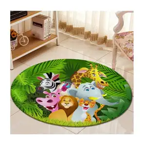 Kinder weichen Tier Cartoon Teppich Anti-Rutsch 3D-Druck Teppich benutzer definierte Bereich Teppiche Tapis de Bain