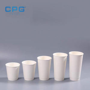 Gobelets en papier de qualité supérieure pour la vente en gros, avec logo personnalisé, de qualité alimentaire, 8 oz, 12 oz, à double paroi, jetables, pour café, avec revêtement PLA - Product Image 1
