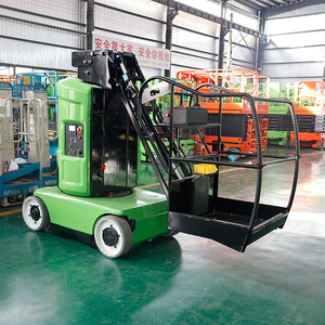 6 मीटर हाइड्रोलिक टेलीस्कोपिक बूस्ट लिफ्ट टेलीस्कोपिक हवाई कार्य मंच स्व-चालित मास्ट लिफ्ट - Product Image 6