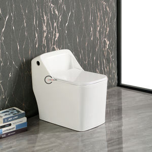Inodoro cuadrado con asiento de altura cómoda, compatible con ADA, inodoro de una pieza con taza alargada para baño accesible - Product Image 1