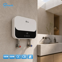Pemanas Air Tanpa Tangki 4.5kW di Bawah Wastafel 110V 120V Bersertifikasi ETL, Air Panas Instan Tanpa Batas untuk Dapur Multi-titik AS Kanada