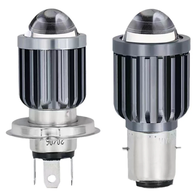 H4 H6 BA20D LED Motorcycle Headlight Bulb Moto Spotlights CSP Lens White Yellow Hi Lo Lamp Scooter Accessories New Fog Lights