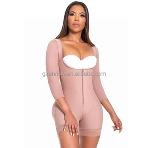 Fajas de compresión colombianas Fajas de control de postparto con faja de pechos gratis 34 mangas Doble refuerzo abdominal - Product Image 3