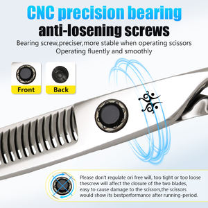 Tijeras profesionales japonesas de acero 440c para adelgazar el cabello, tijeras de peluquero, tijeras de peluquería, herramientas de belleza para estilista - Product Image 4