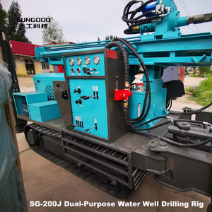 Nhà máy 200M Crawler DIESEL thủy lực BƠM BÙN khí nén DTH nước giếng khoan Giàn Khoan - Product Image 4