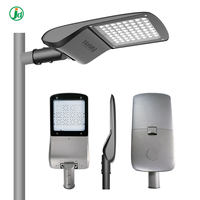 Lampadaire LED extérieur haute luminosité AC, étanche IP66, haute efficacité, avec détecteur de mouvement, couvercle en verre et contrôle par cellule photoélectrique et minuterie
