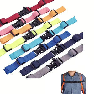 Verstellbarer Gürtel-Rucksack-Brustgurt mit Notfallpfeife und Schnalle für universelle Outdoor-Stoffrucksäcke - Product Image 1