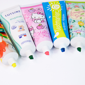 Quà Tặng Khuyến Mại Ống Quà Tặng Tô Màu, Sáp Gel Không Có Chảy Máu Kinh Thánh Huỳnh Quang Vui <span class=keywords><strong>Highlighter</strong></span> Đánh Dấu Cho Tùy Chỉnh Văn Phòng Phẩm - Product Image 3