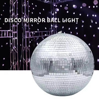 JCAY Boule de verre réfléchissante effet miroir disco pour scène transfrontalière, KTV, bar, mariage, salle de danse, Nouvel An, Ramadan