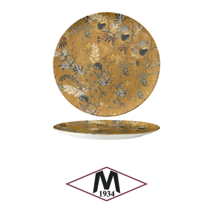 Assiette plate botanique couleur moutarde 32 cm Mod. Monaco M1934 - Product Image 4