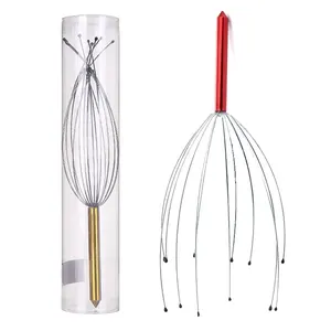 Zhedage 12 griffes araignée tête masseur pieuvre cheveux tête grattoir manuel masseur outil métal tête cuir chevelu masseur - Product Image 1